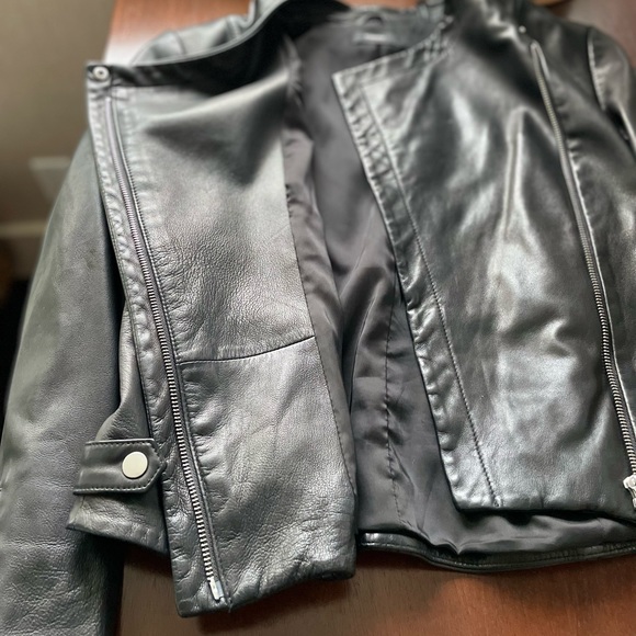 theory leather moto jacket - Picture 12 of 16